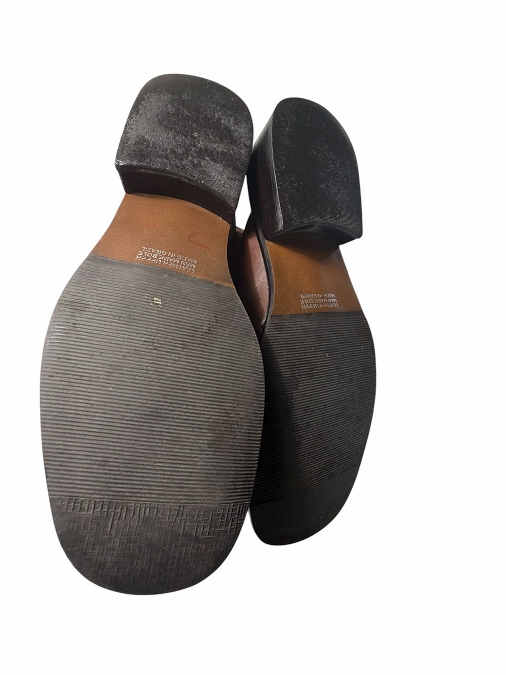 Hillard & Hanson Brown Woven Leather Tassel Loafers Mules Womens 7.5 - Picture 16 of 16